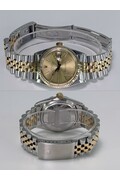 36mm • 1976 Rolex DateJust ref.16013 cal.3035 Champagne Dial 18k Gold Bezel Automatic